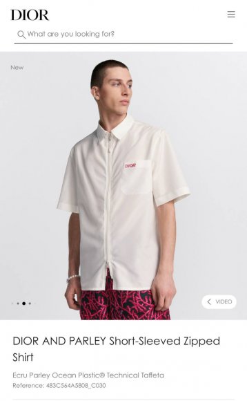 Dior Beach & Parley - Мужская рубашка жакет TJ_2207DI6 Dior Beach & Parley - Мужская рубашка жакет TJ_2207DI6