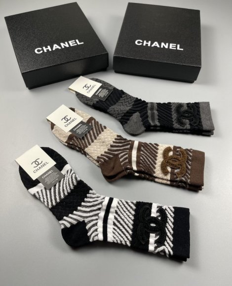 Chanel носки комплект 3 пары AC_0502CH15