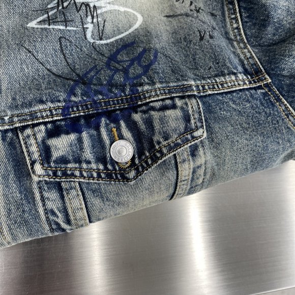 Balenciaga - Мужская джинсовая рубашка куртка AH_2309BA3