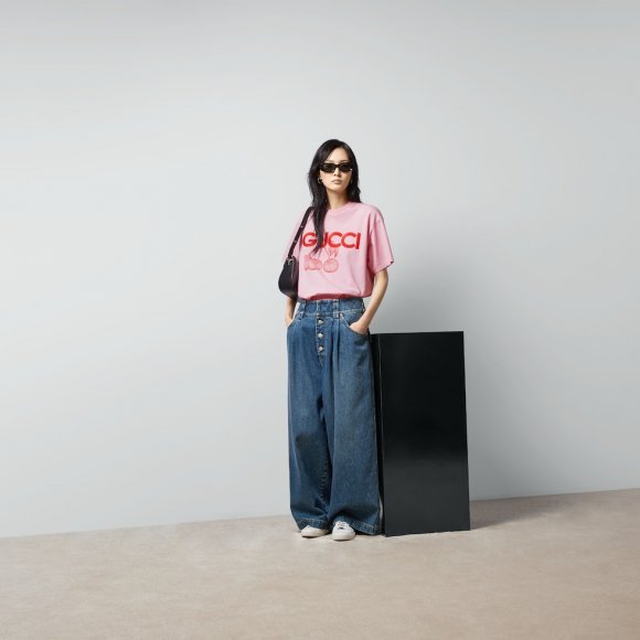 Gucci - Женская футболка майка ACE_1103GU8 Gucci - Женская футболка майка ACE_1103GU8