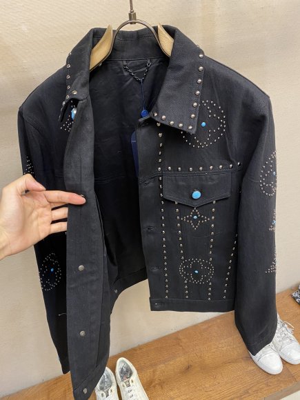 Louis Vuitton - Мужская джинсовая рубашка куртка DZ_1109LV8 Louis Vuitton - Мужская джинсовая рубашка куртка DZ_1109LV8