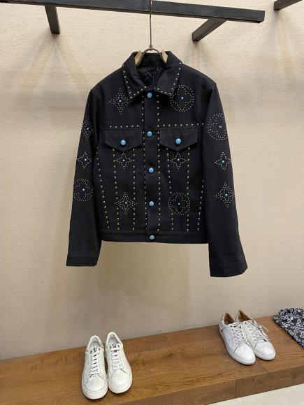 Louis Vuitton - Мужская джинсовая рубашка куртка DZ_1109LV8 Louis Vuitton - Мужская джинсовая рубашка куртка DZ_1109LV8