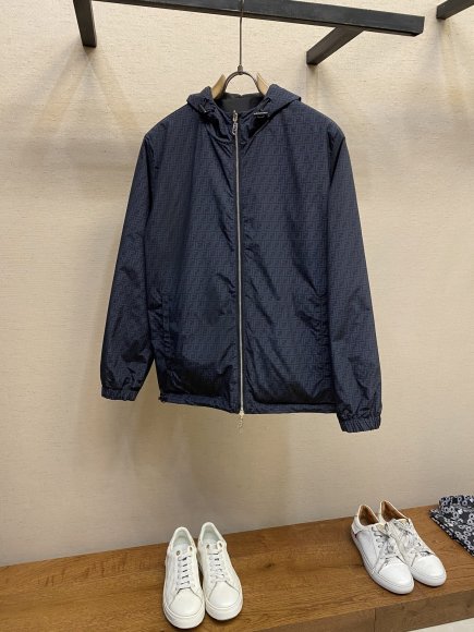 Fendi - Мужская двусторонняя куртка ветровка DZ_1702FE10