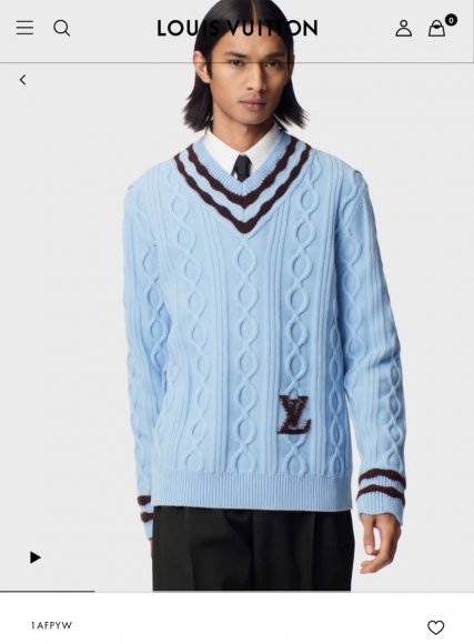 Louis Vuitton - Мужская кофта свитер DZ_0504LV6 Louis Vuitton - Мужская кофта свитер DZ_0504LV6