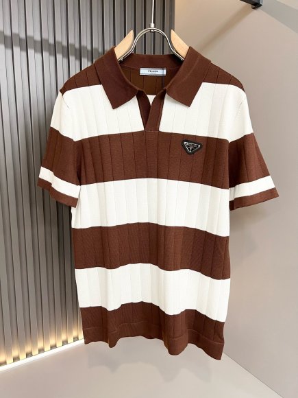 Prada - Мужская трикотажная футболка майка поло DF_3005PR1 Prada - Мужская трикотажная футболка майка поло DF_3005PR1