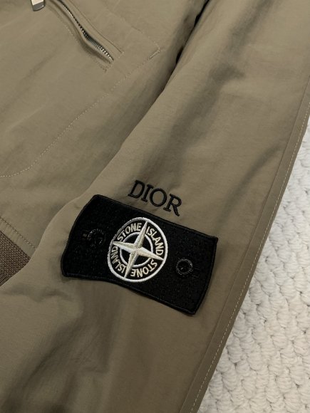 Dior & Stone Island - Мужская куртка ветровка бомбер TI_1209DS1 Dior & Stone Island - Мужская куртка ветровка бомбер TI_1209DS1