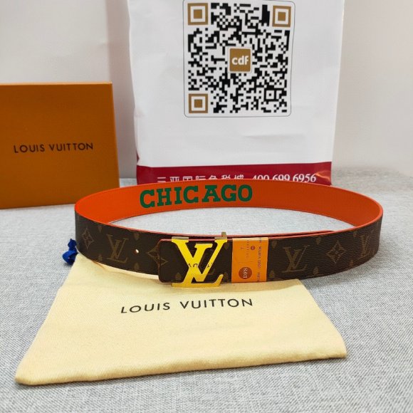 Louis Vuitton Мужской двусторонний ремень 4.0см CN_0406LV2 Louis Vuitton Мужской двусторонний ремень 4.0см CN_0406LV2