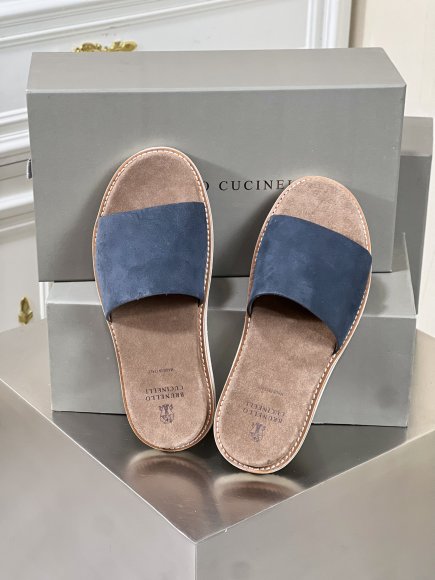 Brunello Cucinelli Urban - Мужские шлепанцы сланцы BL_1203BC4