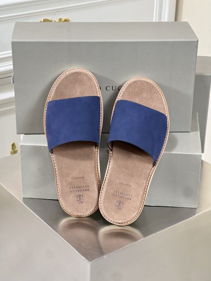 Brunello Cucinelli Urban - Мужские шлепанцы сланцы BL_1203BC4