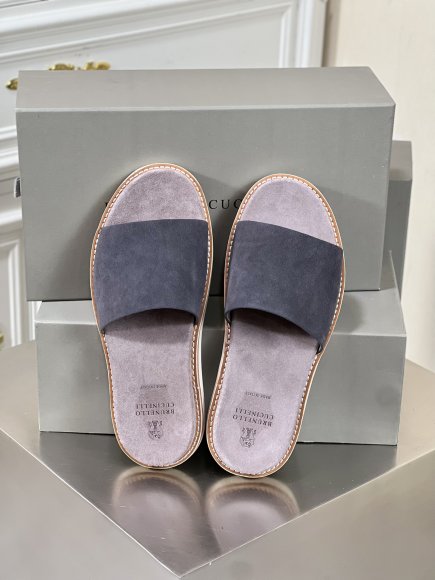 Brunello Cucinelli Urban - Мужские шлепанцы сланцы BL_1203BC4