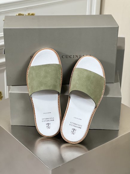 Brunello Cucinelli Urban - Мужские шлепанцы сланцы BL_1203BC4