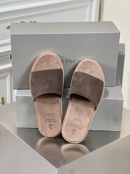 Brunello Cucinelli Urban - Мужские шлепанцы сланцы BL_1203BC4