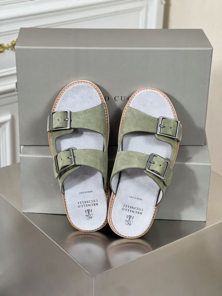 Brunello Cucinelli Urban - Мужские шлепанцы сланцы BL_1203BC5