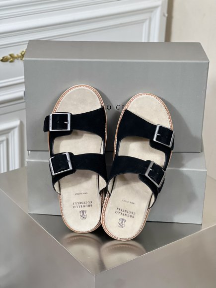 Brunello Cucinelli Urban - Мужские шлепанцы сланцы BL_1203BC5