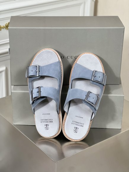 Brunello Cucinelli Urban - Мужские шлепанцы сланцы BL_1203BC5