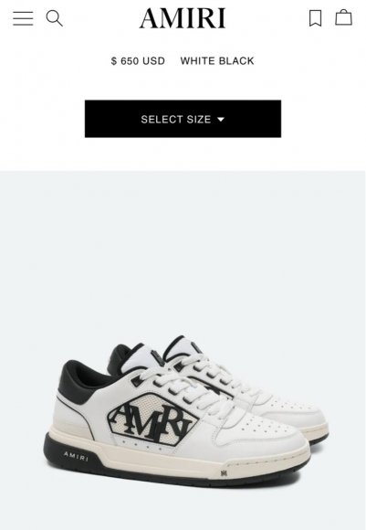 Amiri Classic Low - Мужские кроссовки кеды BL_1203AM7