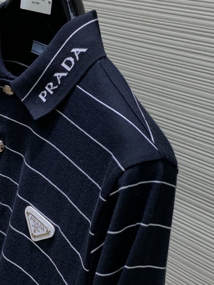 Prada - Мужская кофта лонгслив поло TI_0608PR1