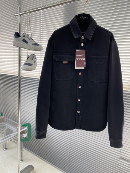 Gucci - Мужская джинсовая рубашка куртка TJ_0612GU5 Gucci - Мужская джинсовая рубашка куртка TJ_0612GU5