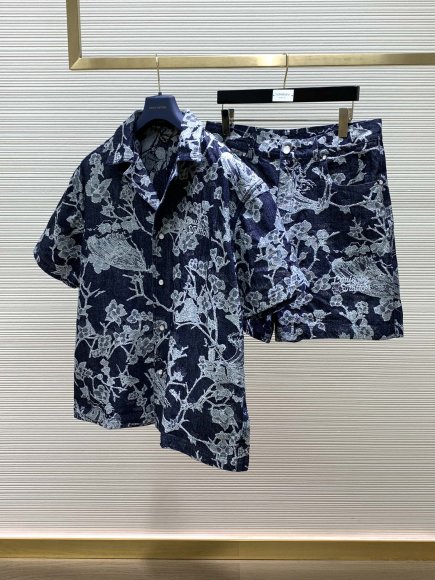 Louis Vuitton - Мужские шорты костюм рубашка TI_0407LV7 Louis Vuitton - Мужские шорты костюм рубашка TI_0407LV7