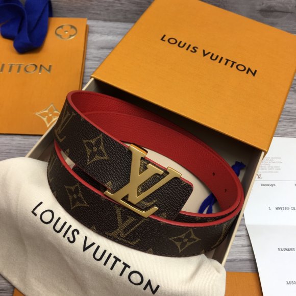 Louis Vuitton Женский двусторонний ремень 3.0см. RE_0802LV1