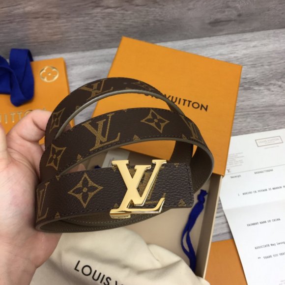 Louis Vuitton Женский двусторонний ремень 3.0см. RE_0802LV1