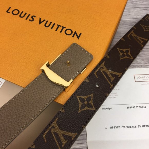 Louis Vuitton Женский двусторонний ремень 3.0см. RE_0802LV1