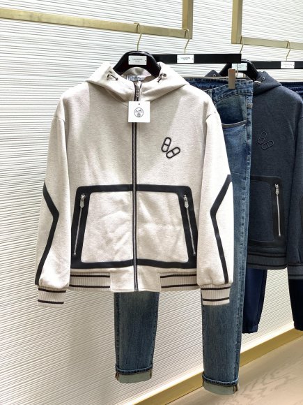 Hermes - Мужская куртка байка TI_0709HE9 Hermes - Мужская куртка байка TI_0709HE9