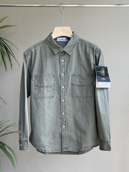 Stone Island - Мужская джинсовая рубашка SI_1309SI6 Stone Island - Мужская джинсовая рубашка SI_1309SI6