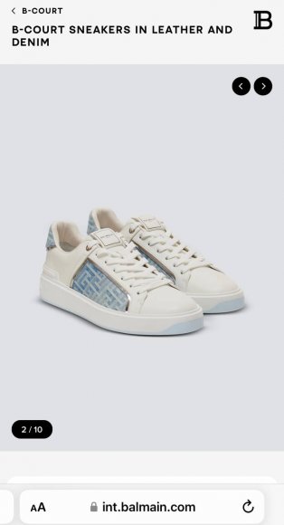 Balmain B-Court - Мужские кроссовки кеды BL_3009BA1 Balmain B-Court - Мужские кроссовки кеды BL_3009BA1