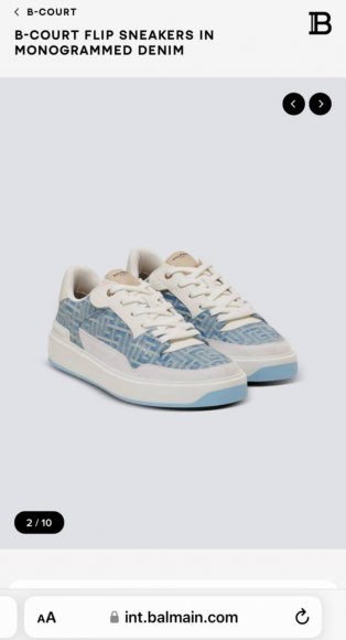 Balmain B-Court - Мужские кроссовки кеды BL_3009BA1 Balmain B-Court - Мужские кроссовки кеды BL_3009BA1