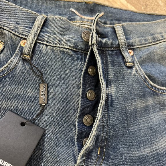 Saint Laurent - Мужские штаны джинсы MI_2603SL2 Saint Laurent - Мужские штаны джинсы MI_2603SL2