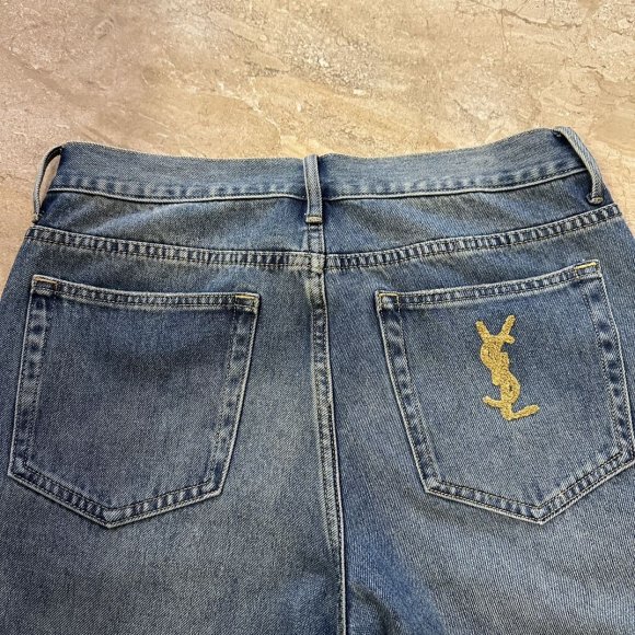 Saint Laurent - Мужские штаны джинсы MI_2603SL2 Saint Laurent - Мужские штаны джинсы MI_2603SL2