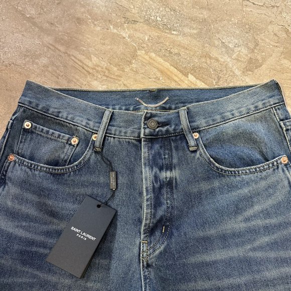 Saint Laurent - Мужские штаны джинсы MI_2603SL2 Saint Laurent - Мужские штаны джинсы MI_2603SL2