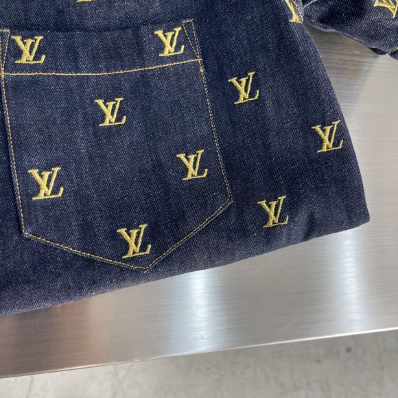 Louis Vuitton Signature - Мужская джинсовая рубашка TJ_1303LV7