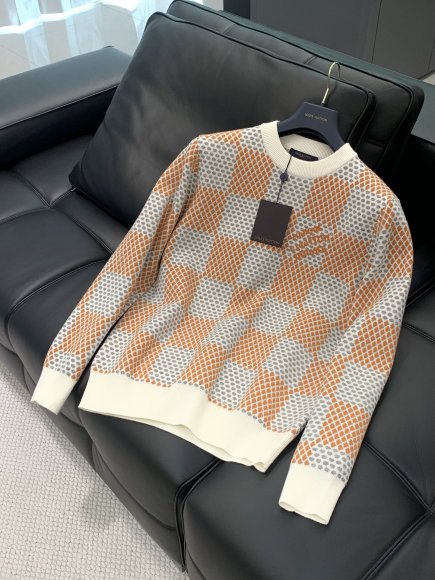 Louis Vuitton Damier - Мужская кофта свитер пуловер TI_3009LV1 Louis Vuitton Damier - Мужская кофта свитер пуловер TI_3009LV1