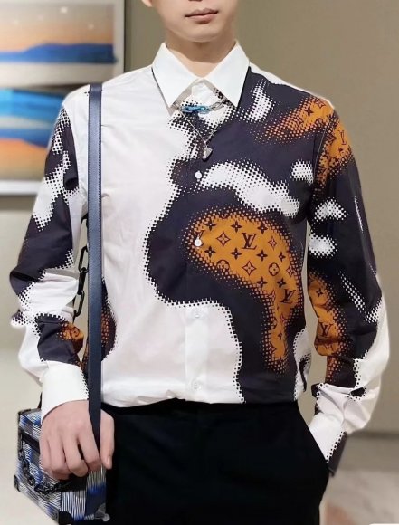 Louis Vuitton - Мужская рубашка DZ_1011LV6