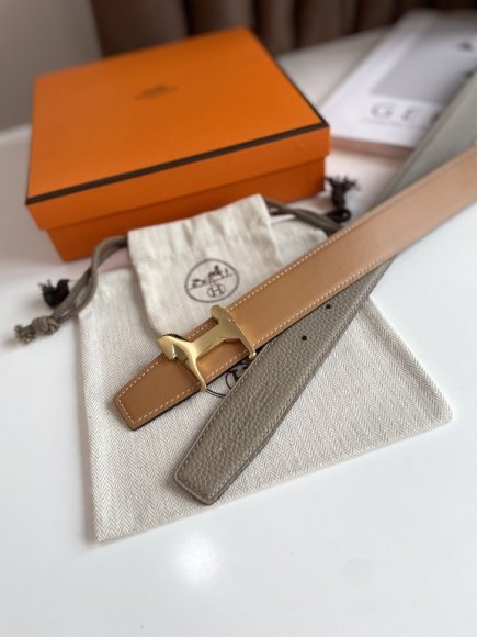Hermes Мужской двусторонний ремень 3.2см. RE_0905HE1