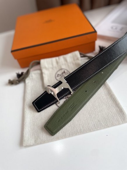 Hermes Мужской двусторонний ремень 3.2см. RE_0905HE1