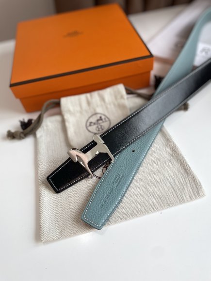 Hermes Мужской двусторонний ремень 3.2см. RE_0905HE1