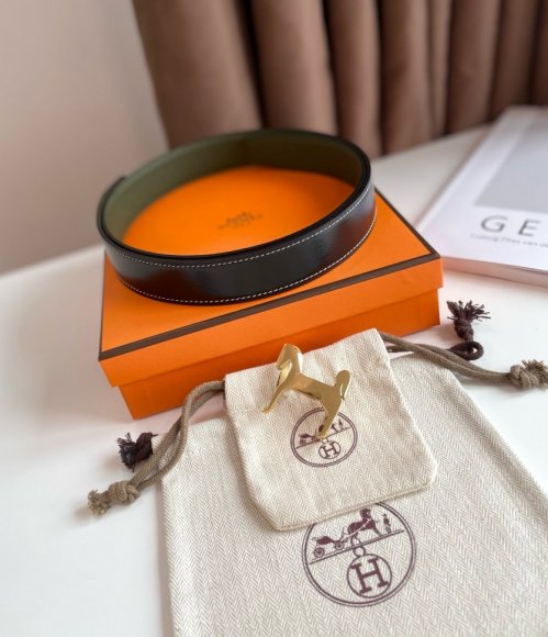 Hermes Мужской двусторонний ремень 3.2см. RE_0905HE1