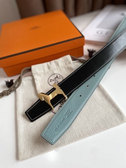 Hermes Мужской двусторонний ремень 3.2см. RE_0905HE1