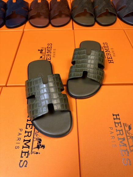 Hermes - Мужские шлепанцы сандалии GTL_1004HE3 Hermes - Мужские шлепанцы сандалии GTL_1004HE3