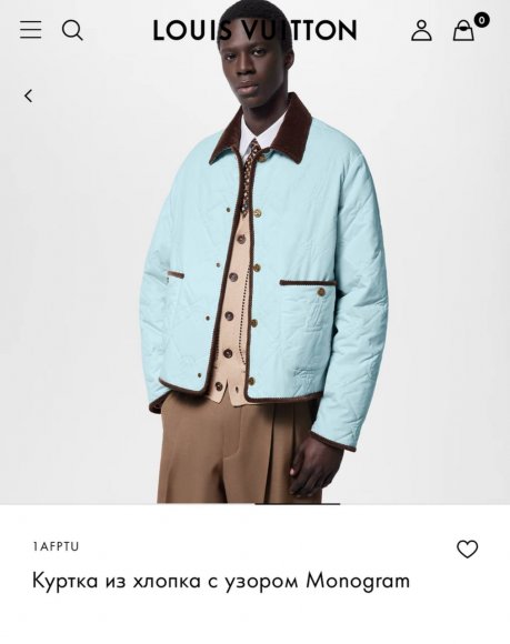 Louis Vuitton Tyler - Мужская стеганая куртка ветровка DZ_2308LV1