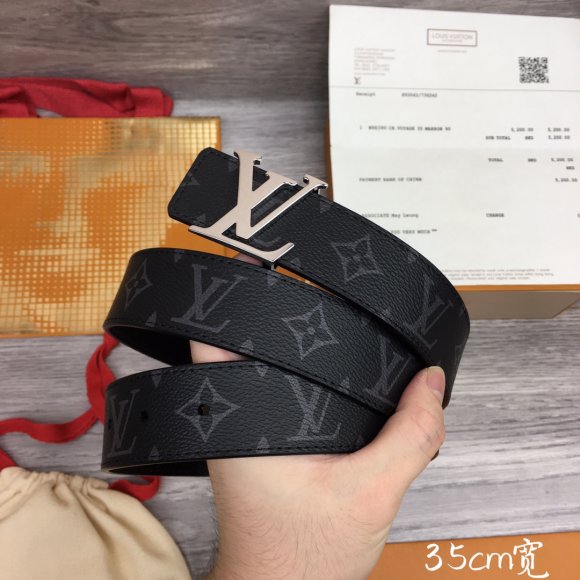 Louis Vuitton Мужской ремень 3.5см RE_2009LV9 Louis Vuitton Мужской ремень 3.5см RE_2009LV9