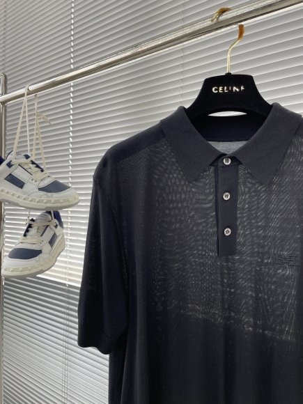 Bally - Мужская шерстяная футболка майка поло DZ_2803BA8 Bally - Мужская шерстяная футболка майка поло DZ_2803BA8