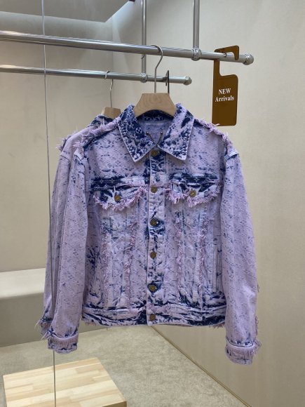 Louis Vuitton - Мужская джинсовая куртка рубашка DZ_1410LV2 Louis Vuitton - Мужская джинсовая куртка рубашка DZ_1410LV2