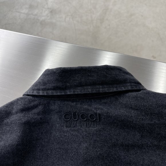 Gucci - Мужская двусторонняя шерстяная джинсовая рубашка куртка TJ_3010GU1