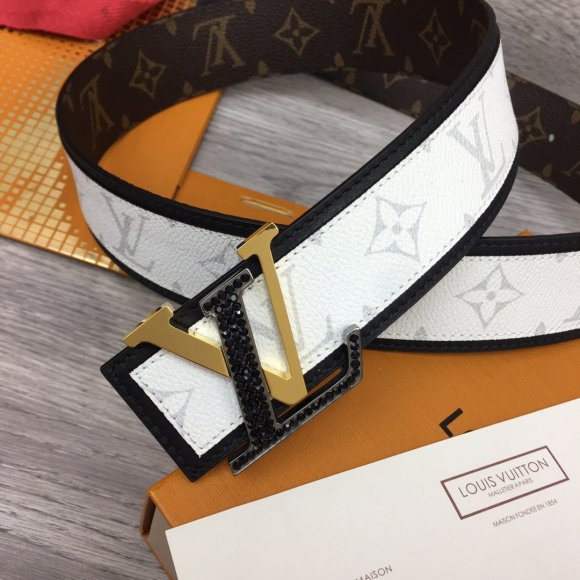 Louis Vuitton Мужской двусторонний ремень 4.0см RE_0207LV1 Louis Vuitton Мужской двусторонний ремень 4.0см RE_0207LV1