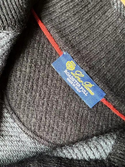 Loro Piana Roadster Mezzocollo - Мужская кашемировая кофта свитер N1_1311LP1