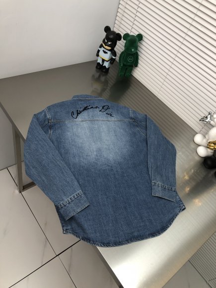 Dior - Мужская джинсовая рубашка куртка DZ_1208DI3 Dior - Мужская джинсовая рубашка куртка DZ_1208DI3